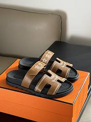 Kitlife HERMÈS PRE-LOVED Chypre Sandals brown - 5