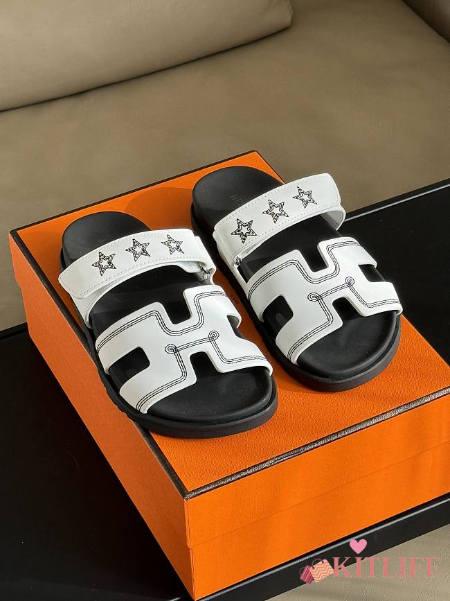 Kitlife HERMÈS PRE-LOVED Chypre Sandals white - 1