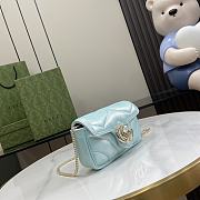 kitlife Gucci Marmont Bag Blue -10x16.5x4.5cm - 2