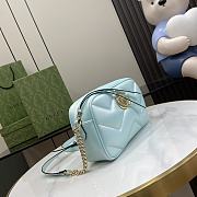 kitlife Gucci Marmont Bag Blue -13x24x7cm - 6