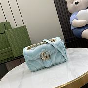 kitlife Gucci Marmont Bag Blue -14x23x6cm - 1