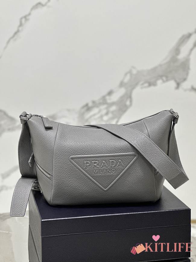 Kitlife Prada crossbody bag gray - 26x23x11 cm - 1