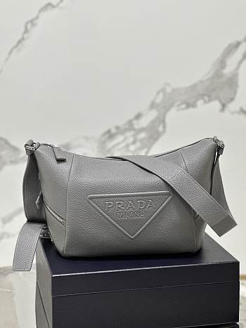 Kitlife Prada crossbody bag gray - 26x23x11 cm