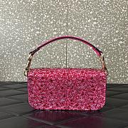 kitlife Valentino Garavani small Locò rhinestone-embellished shoulder bag Pink - 19x10.5x5cm - 3