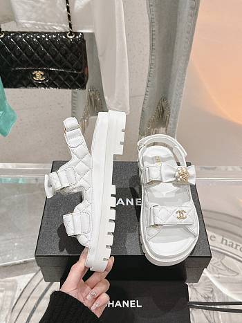 Kitlife Chanel Sandal White 25