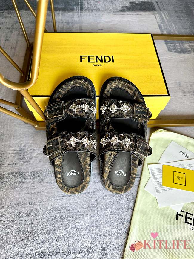 kitlife Fendi Women's Black Sandals 02 - 1