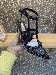 Kitlife Valentino Garavani Black Rockstud Black Heels 100mm - 5