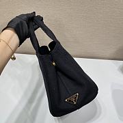 kitlife Prada Black Canapa Logo Canvas Satchel bag - 28x20x15 cm - 6