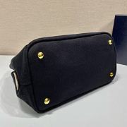 kitlife Prada Black Canapa Logo Canvas Satchel bag - 28x20x15 cm - 5