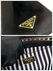 kitlife Prada Black Canapa Logo Canvas Satchel bag - 28x20x15 cm - 4