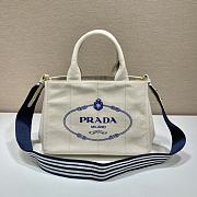 kitlife Prada White Canapa Logo Canvas Satchel bag - 28x20x15 cm - 1