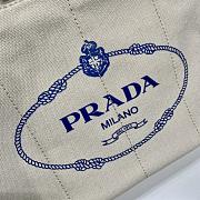 kitlife Prada White Canapa Logo Canvas Satchel bag - 28x20x15 cm - 4