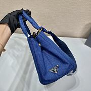 kitlife Prada Blue Canapa Logo Canvas Satchel bag - 28x20x15 cm - 3
