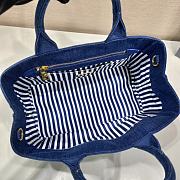 kitlife Prada Blue Canapa Logo Canvas Satchel bag - 28x20x15 cm - 4