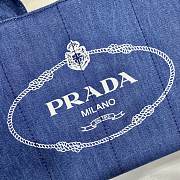 kitlife Prada Blue Canapa Logo Canvas Satchel bag - 28x20x15 cm - 5