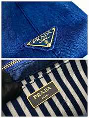 kitlife Prada Blue Canapa Logo Canvas Satchel bag - 28x20x15 cm - 6