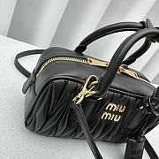 kitlife MIU MIU Logo-plaque quilted nappa leather bag black - 23x8x12 cm - 4