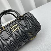 kitlife MIU MIU Logo-plaque quilted nappa leather bag black - 23x8x12 cm - 2