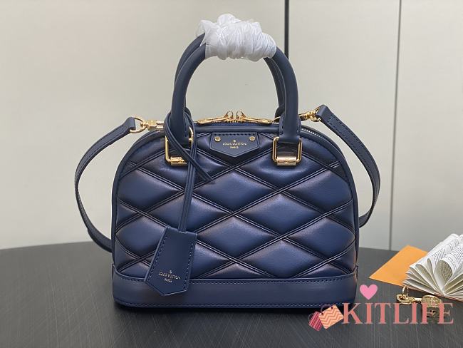 kitlife Louis Vuitton Alma BB Nicolas Ghesquière blue bag - 23.5 x 17.5 x 11.5cm - 1