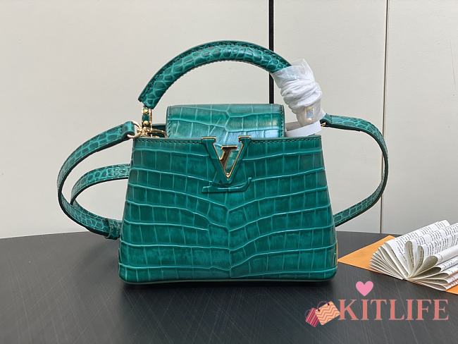 kitlife Louis Vuitton Capucines BB Green bag - 21x14x8 cm - 1