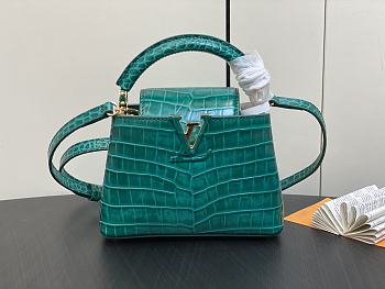 kitlife Louis Vuitton Capucines BB Green bag - 21x14x8 cm