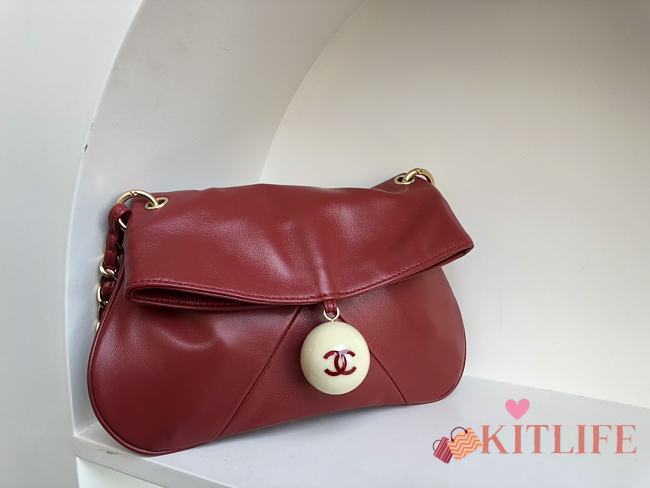 Kitlife Chanel vintage Red bag - 23cm - 1