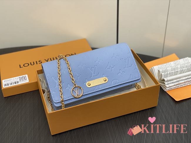 Kitlife louis Vuitton LiLy Woc Monogram blue bag - 20.5×10×3.5cm - 1
