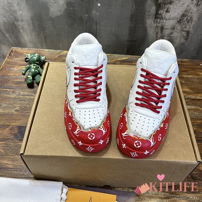kitlife LV sneaker white/red 01 - 1
