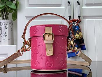 Kitlife Louis Vuitton Monogram Vernis pink bag - 12 x 14.2 x 12 cm