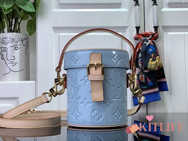 Kitlife Louis Vuitton Monogram Vernis Blue bag - 12 x 14.2 x 12 cm - 1