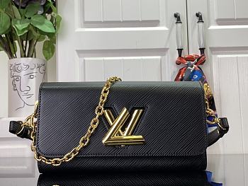 Kitlife Louis Vuitton Twist West Black - 23.5x12x7 cm