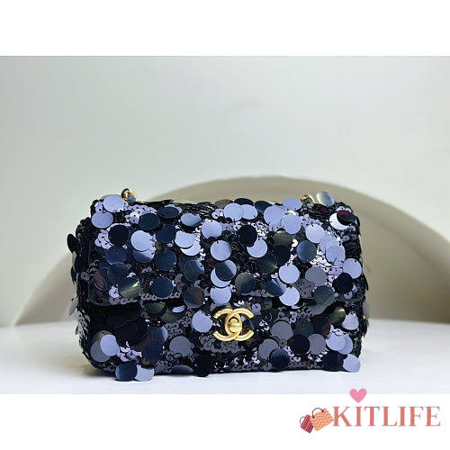 kitlife Chanel Flap Bag Blue - 20x14x7cm - 1