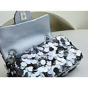 kitlife Chanel Flap Bag Silver - 20x14x7cm - 4
