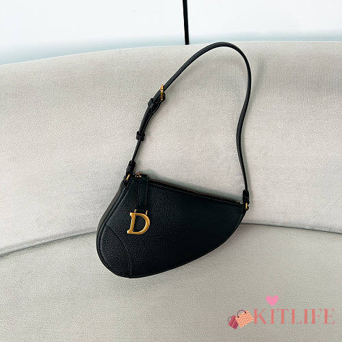 kitlife Dior Saddle Pouch Black bag -20x15x4cm - 1