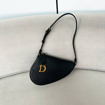 kitlife Dior Saddle Pouch Black bag -20x15x4cm