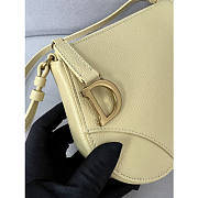 kitlife Dior Saddle Pouch Yellow bag -20x15x4cm  - 4