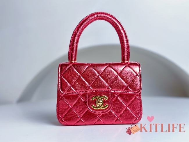 kitlife Chanel Vintage Red bag - 18cm - 1