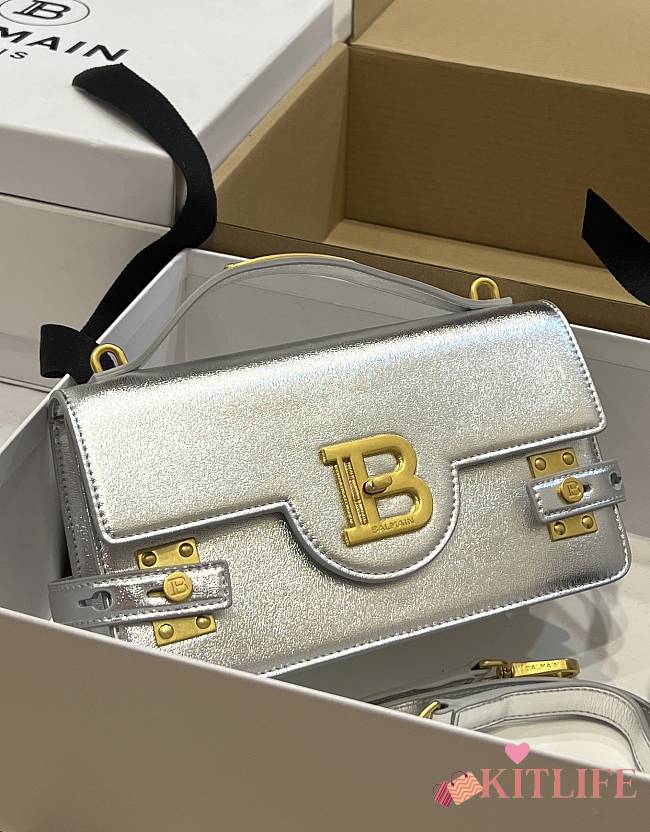 kitlife Balmain B-Buzz 19 Shoulder Bag Silver - 23x14x8cm - 1