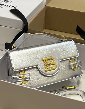 kitlife Balmain B-Buzz 19 Shoulder Bag Silver - 23x14x8cm