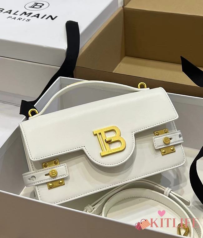 kitlife Balmain B-Buzz 19 Shoulder Bag White - 23x14x8cm - 1