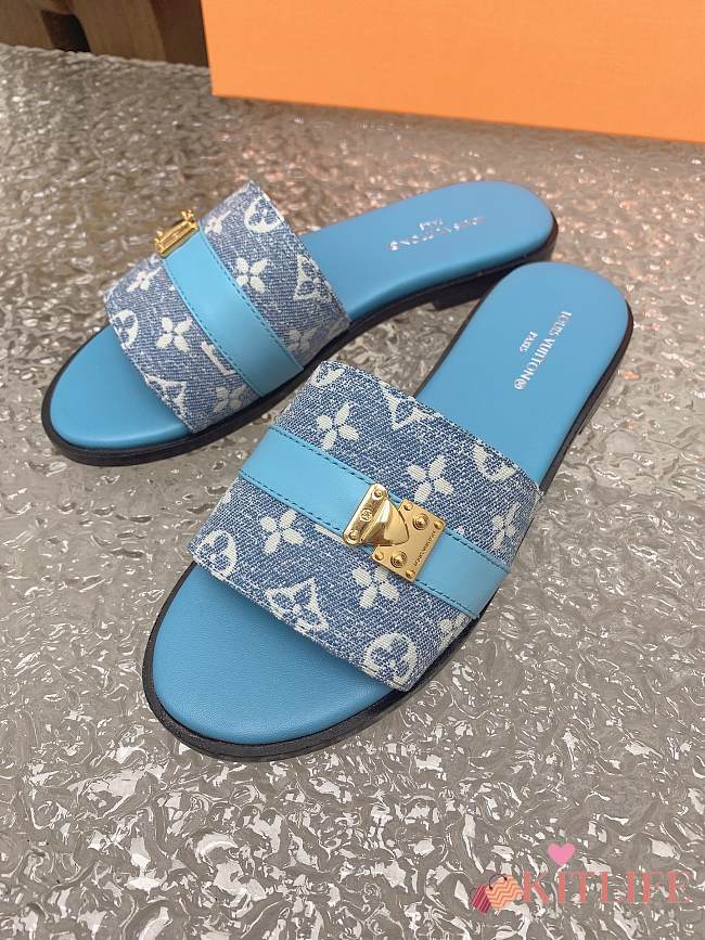 kitlife Louis Vuitton Lock It Mule blue - 1