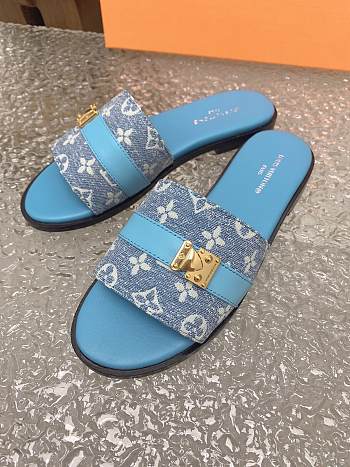 kitlife Louis Vuitton Lock It Mule blue