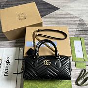 kitlife Gucci Marmont top handle black bag - 27x13.5x10cm - 1