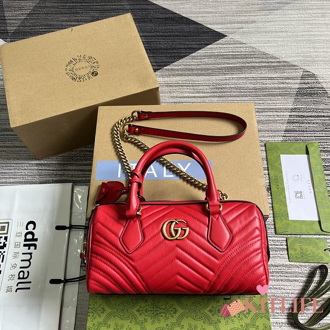 kitlife Gucci Marmont top handle Red bag - 27x13.5x10cm - 1