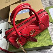 kitlife Gucci Marmont top handle Red bag - 27x13.5x10cm - 6