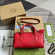 kitlife Gucci Marmont top handle Red bag - 27x13.5x10cm - 4