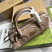 kitlife Gucci Marmont top handle Brown bag - 27x13.5x10cm - 6