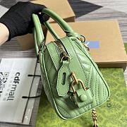 kitlife Gucci Marmont top handle Green bag - 27x13.5x10cm - 6