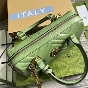 kitlife Gucci Marmont top handle Green bag - 27x13.5x10cm - 5