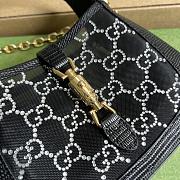 kitlife Gucci Jackie 1961 mini crystal Lizard Black bag - 19x13x3 cm - 3